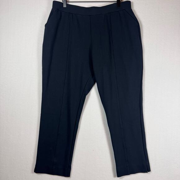 ENCIRCLED The Tailored Ponte Ankle Pant Size XXL Black - Picture 1 of 7